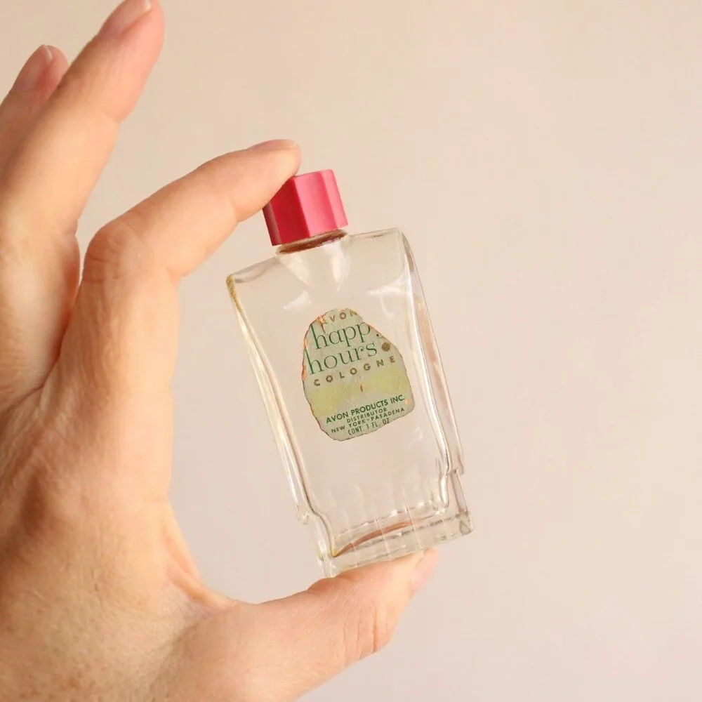 Vintage 1940s Avon Happy Hours Cologne Bottle, 1 oz, Collectible Fragrance - Picture 9 of 10